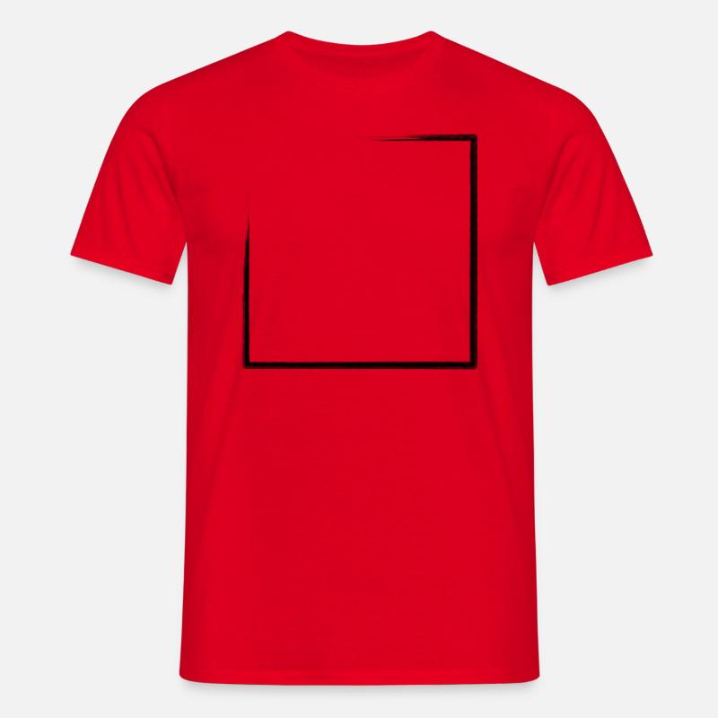 Weathered rectangular frame - Men's T-Shirt - red