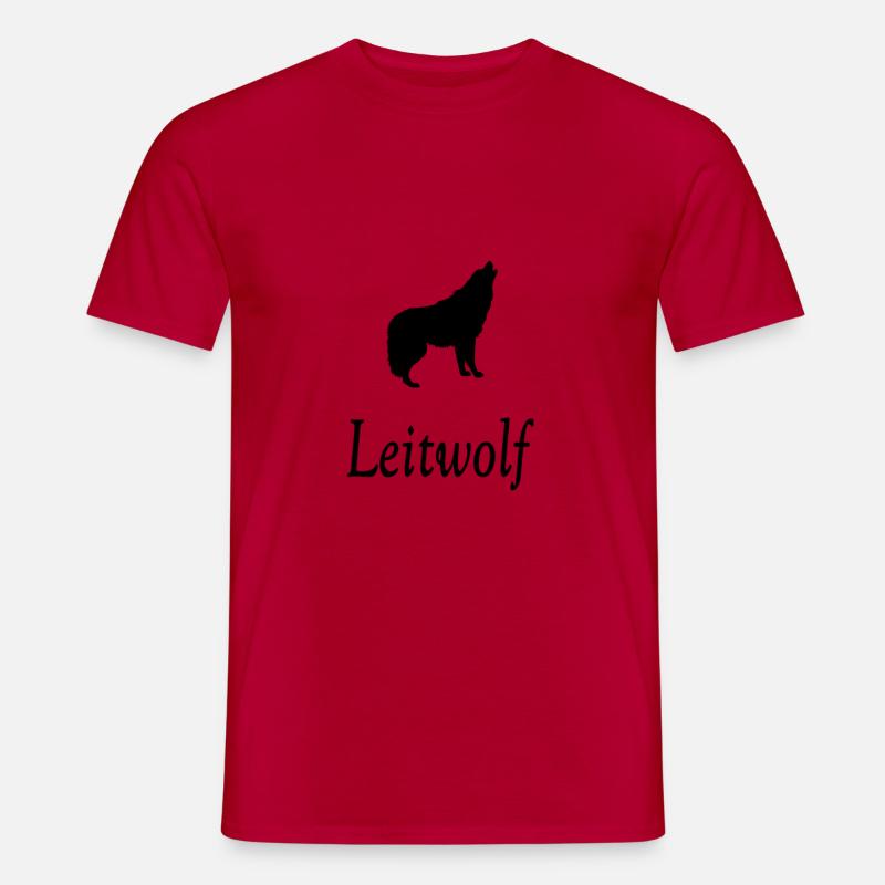 Leitwolf - Männer T-Shirt - Rot