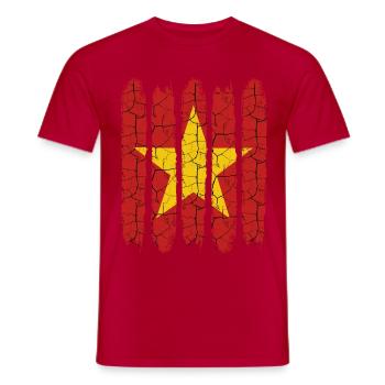 Socialist Republic of Vietnam Cool gift idea - Men's T-Shirt - red - Front - AI Model Male 178 dark (178cm)