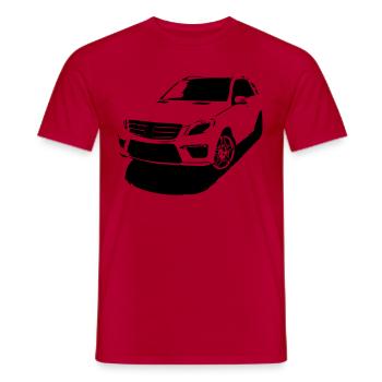 Sports Car SUV - Men's T-Shirt - red - Front - AI Model Male 178 dark (178cm)