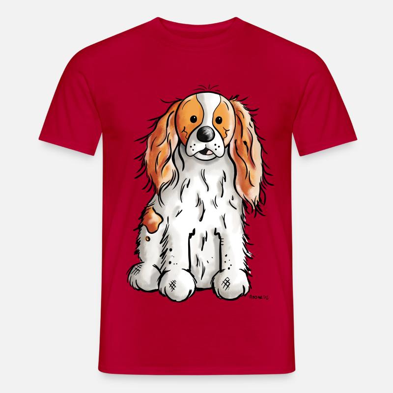 Cavalier King Charles Spaniel - Männer T-Shirt - Rot