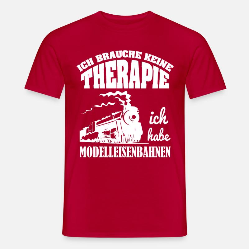 Modelleisenbahn - Männer T-Shirt - Rot