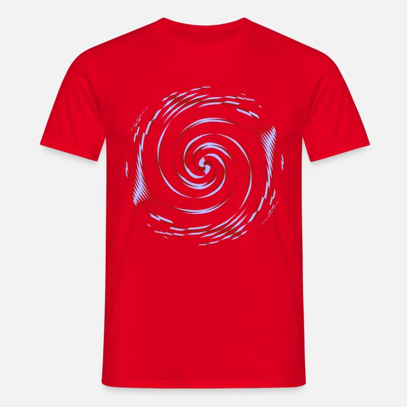 centrifugal pattern, Kreiselmuster - Männer T-Shirt - Rot