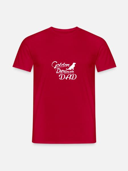 golden retriever dad - Men's T-Shirt - red