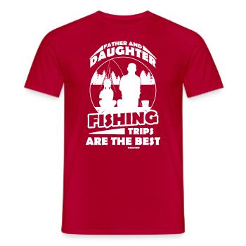 Père et fille - T-shirt homme - rouge - Devant - AI Model Male 178 dark (178cm)
