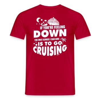 Kreuzfahrer Kapitän Schiff Meer Geschenk - Männer T-Shirt - Rot - Vorne - AI Model Male 178 dark (178cm)