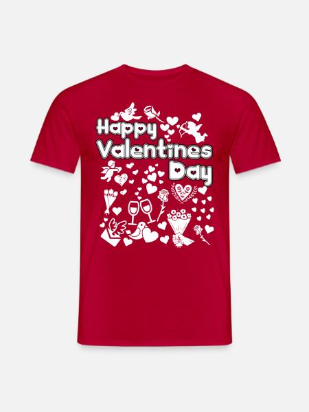 Saint-Valentin, Saint-Valentin, Saint-Valentin - T-shirt homme - rouge