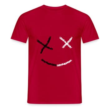 Christmas marshmallow - Men's T-Shirt - red - Front - AI Model Male 178 dark (178cm)