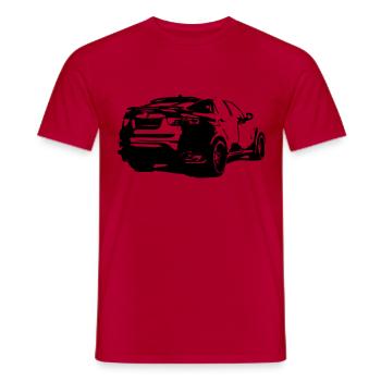 Sports Car SUV - Men's T-Shirt - red - Front - AI Model Male 178 dark (178cm)