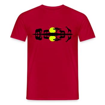 Wildlife, African Savannah - Men's T-Shirt - red - Front - AI Model Male 178 dark (178cm)