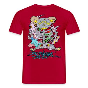 Teddie Le Popp Volleis - Männer T-Shirt - Rot - Vorne - AI Model Male 178 dark (178cm)