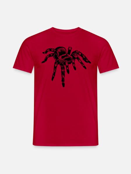 Mexikanische Rotknie-Vogelspinne - Männer T-Shirt - Rot
