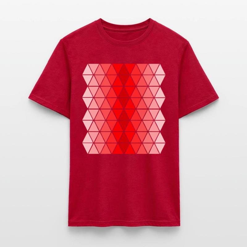 Red Gradient Pattern Men's T-Shirt