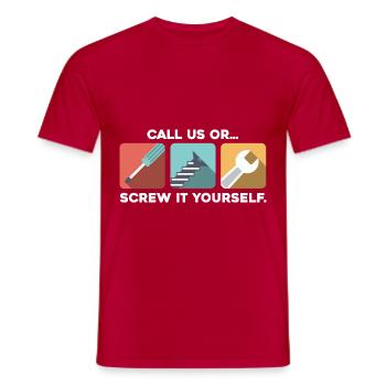 Artisans - T-shirt homme - rouge - Devant - AI Model Male 178 dark (178cm)