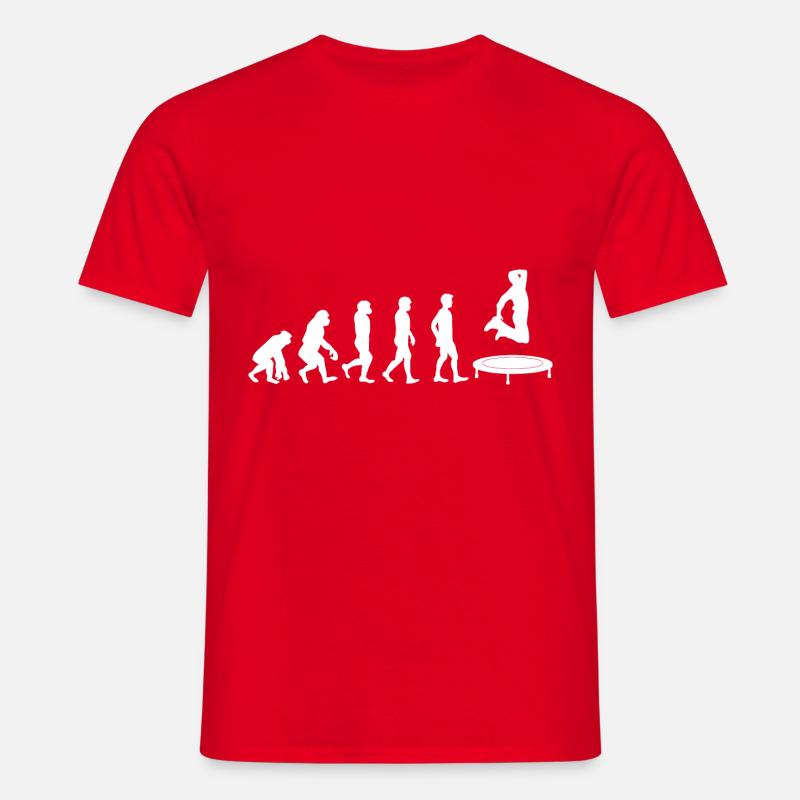 Trampolin Evolution - Männer T-Shirt - Rot