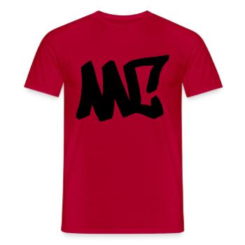 MC - HipHop. Graffiti. rap - Men's T-Shirt - red - Front - AI Model Male 178 dark (178cm)