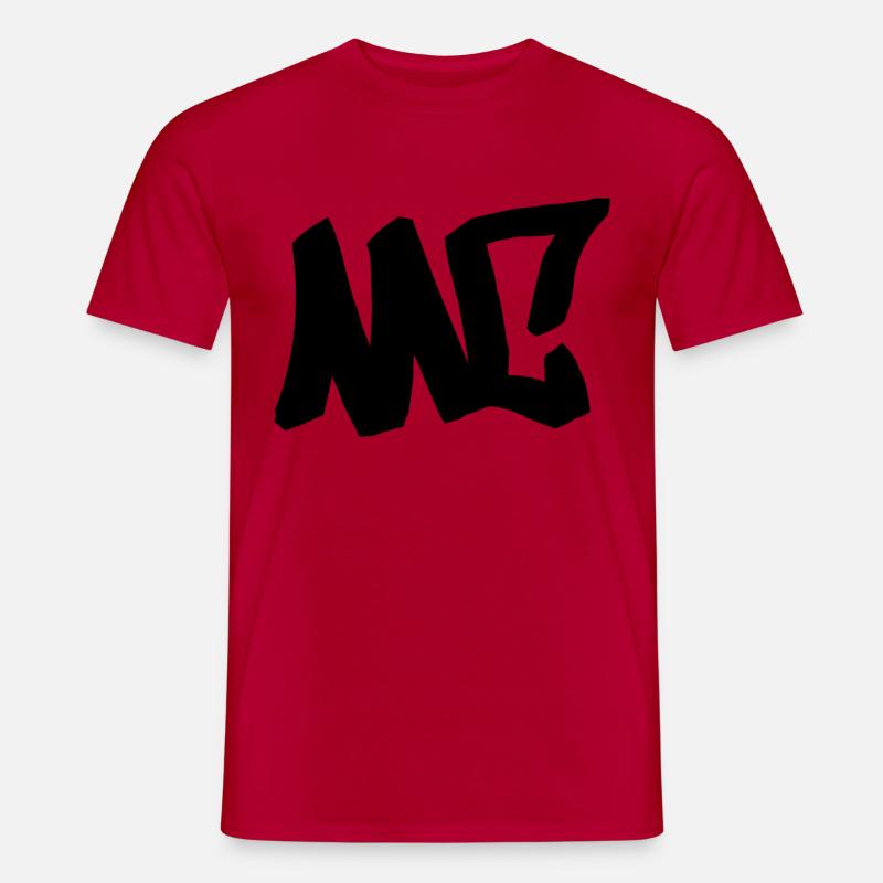 MC - HipHop . Graffiti . Rap - Männer T-Shirt - Rot
