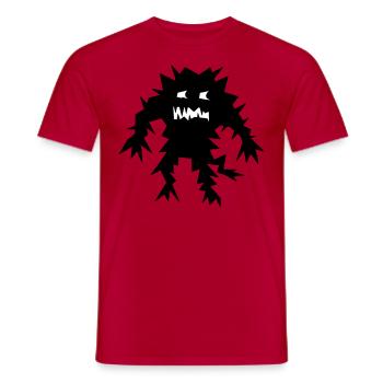 Monster - Männer T-Shirt - Rot - Vorne - AI Model Male 178 dark (178cm)