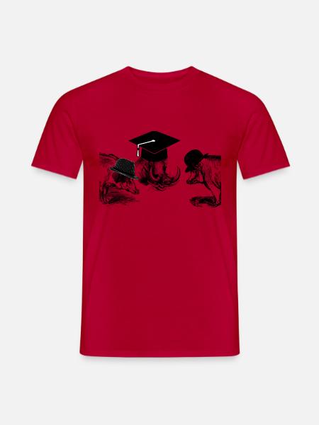 Schweine mit Hüten2 - Männer T-Shirt - Rot