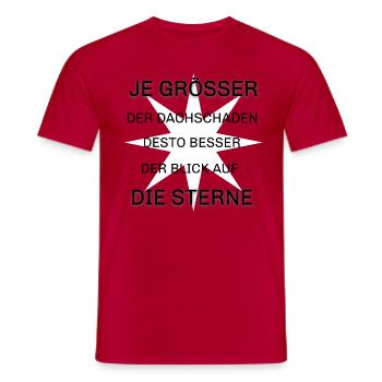 Dachschaden Dachdecker - Männer T-Shirt - Rot - Vorne - AI Model Male 178 dark (178cm)