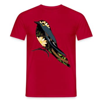 Oiseau - T-shirt homme - rouge - Devant - AI Model Male 178 dark (178cm)