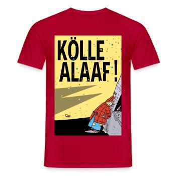 Cologne Carnival Alaaf Cartoon - Men's T-Shirt - red - Front - AI Model Male 178 dark (178cm)