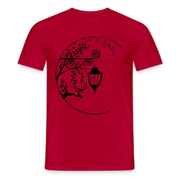 LATERNE - Männer T-Shirt - Rot - Vorne - AI Model Male 178 dark (178cm)