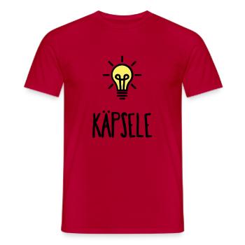 Käpsele - Männer T-Shirt - Rot - Vorne - AI Model Male 178 dark (178cm)