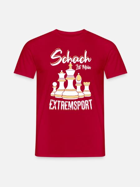 Schach ist mein Extremsport - Männer T-Shirt - Rot