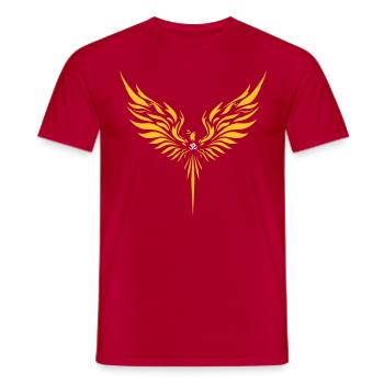 Phenix - T-shirt homme - rouge - Devant - AI Model Male 178 dark (178cm)