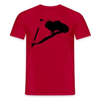 Un un dragon bateau un sportifs Kanu 1c - T-shirt homme - rouge - Devant - AI Model Male 178 dark (178cm)