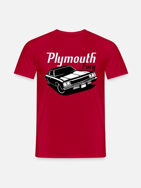 Plymouth Fury - Miesten T-paita - punainen