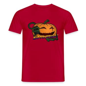 Allo ? Ici trouille ! - T-shirt homme - rouge - Devant - AI Model Male 178 dark (178cm)