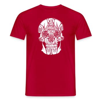 Maçonnique viscère - T-shirt homme - rouge - Devant - AI Model Male 178 dark (178cm)