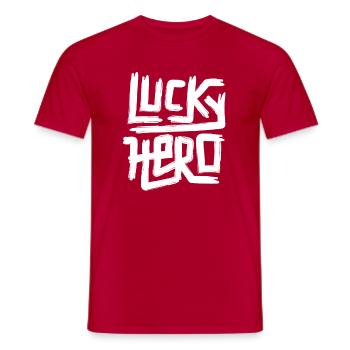 Heureux héros idée de cadeau drôle de héros heureux - T-shirt homme - rouge - Devant - AI Model Male 178 dark (178cm)