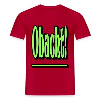 Fais-moi bien soin de toi. - T-shirt homme - rouge - Devant - AI Model Male 178 dark (178cm)