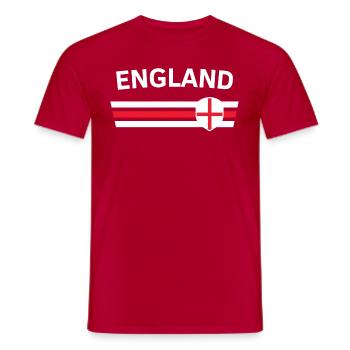 England fan tshirt/trikot for global competitions - Men's T-Shirt - red - Front - AI Model Male 178 dark (178cm)