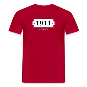 Funny Birthday Limited Ausgabe 1911 - Männer T-Shirt - Rot - Vorne - AI Model Male 178 dark (178cm)