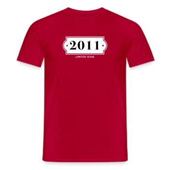 Funny Birthday Limited Issue 2011 - Men's T-Shirt - red - Front - AI Model Male 178 dark (178cm)