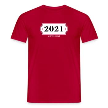 Drôle d’anniversaire numéro limité 2021 - T-shirt homme - rouge - Devant - AI Model Male 178 dark (178cm)