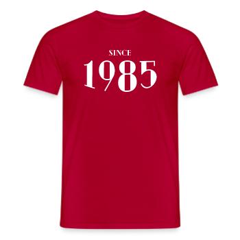 Lustiger Geburtstag seit 1985 - Männer T-Shirt - Rot - Vorne - AI Model Male 178 dark (178cm)