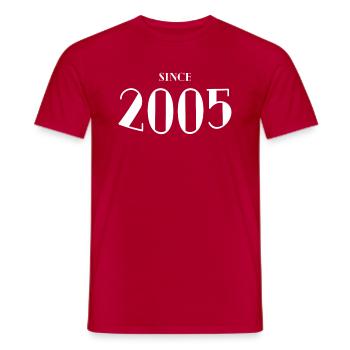 Lustiger Geburtstag seit 2005 - Männer T-Shirt - Rot - Vorne - AI Model Male 178 dark (178cm)