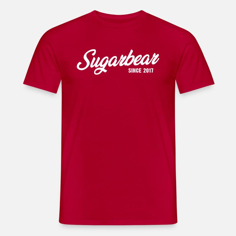 Funny Sugarbear seit 2017 - Männer T-Shirt - Rot