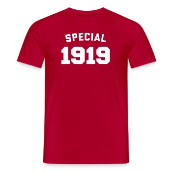 Lustiges Geburtstags-Special 1919 - Männer T-Shirt - Rot - Vorne - AI Model Male 178 dark (178cm)
