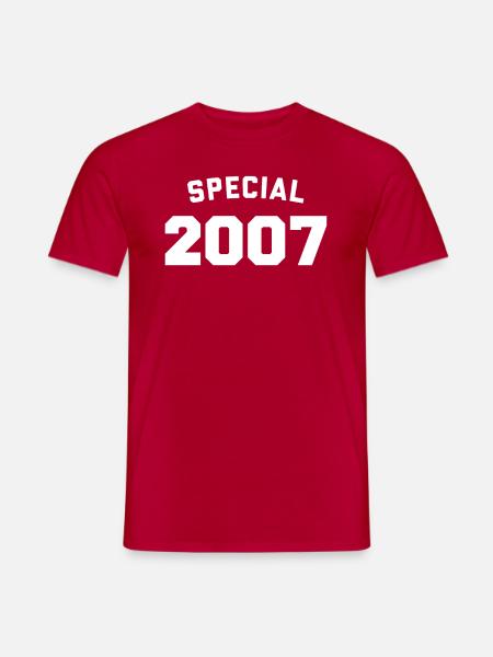 Funny Birthday Special 2007 - Men's T-Shirt - red