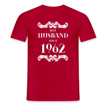 Bester Ehemann seit 1962 Hochzeitstag - Männer T-Shirt - Rot - Vorne - AI Model Male 178 dark (178cm)