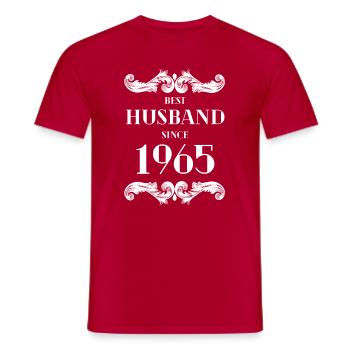 Bester Ehemann seit 1965 Hochzeitstag - Männer T-Shirt - Rot - Vorne - AI Model Male 178 dark (178cm)
