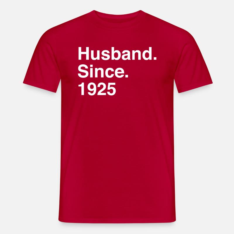Anniversary Husband Since 1925 Wedding - Men's T-Shirt - red
