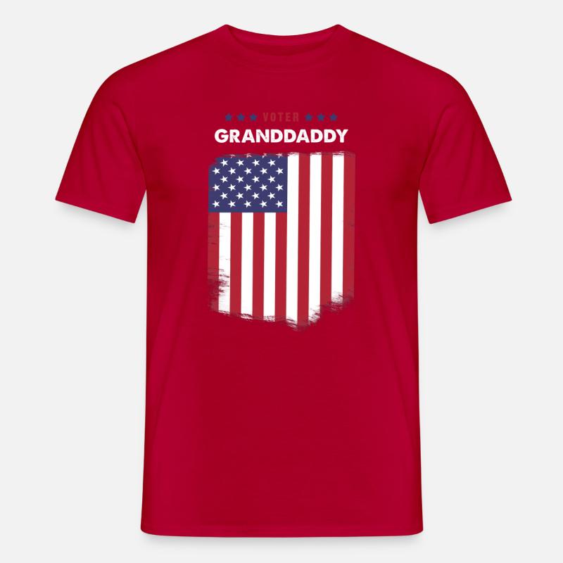 Wähler Großvater - Männer T-Shirt - Rot