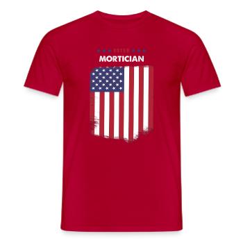 Électeur Morticien - T-shirt homme - rouge - Devant - AI Model Male 178 dark (178cm)